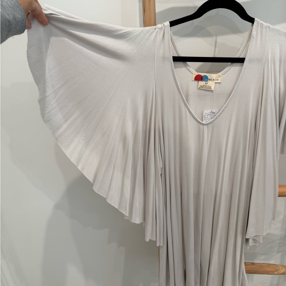 Free People Beach Flowy Dress cover up color cloud